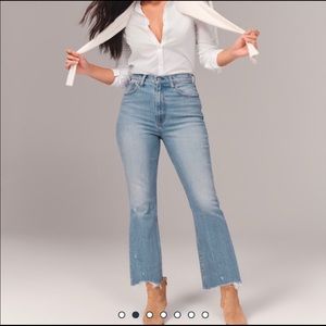Abercrombie Ultra High Rise Kick Flare Jeans